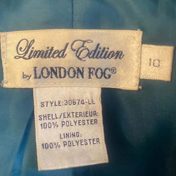 London Fog Turquoise Paisley Jacket - Picture 6 of 8